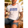 Bembel Mafia T-Shirt mit "EBBELWOI BEACH CLUB" Aufdruck T-Shirt in weiss