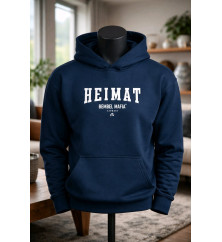 Bembel Mafia Hoodie mit "HEIMAT" Aufdruck in Navy
