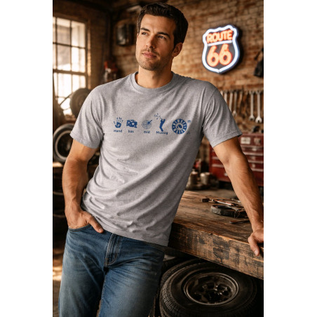 Bembel Mafia "Handkäs mit Mussig" T-Shirt in grau