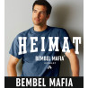 Bembel Mafia T-Shirt mit "HEIMAT" Aufdruck T-Shirt in Dunkelblau meliert