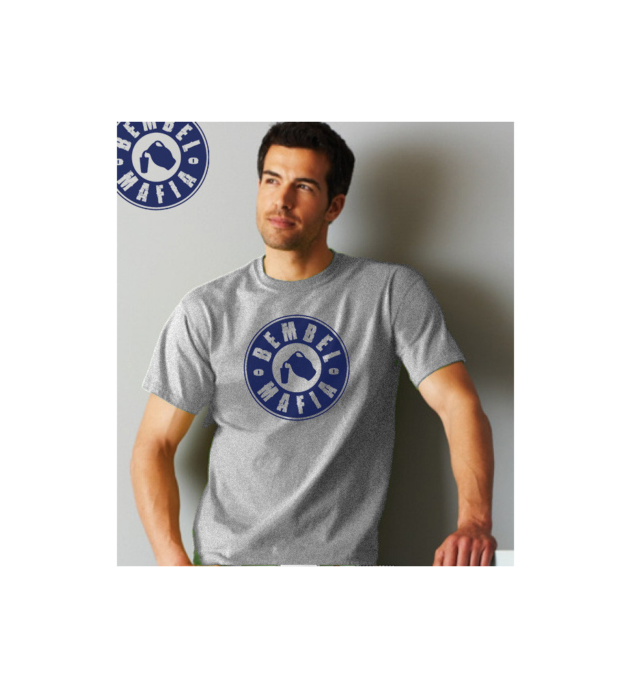 Bembel Mafia T-Shirt mit "ORIGINAL LOGO" Aufdruck T-Shirt in Grau meliert