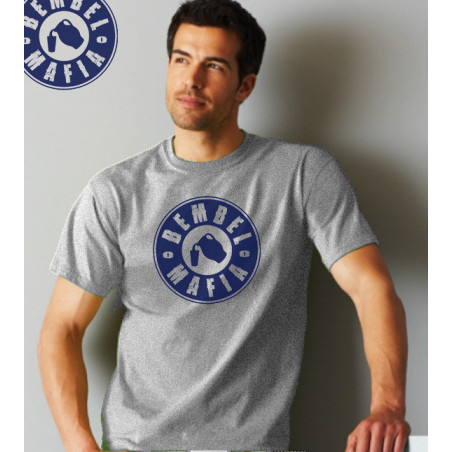 Bembel Mafia T-Shirt mit "ORIGINAL LOGO" Aufdruck T-Shirt in Grau meliert