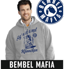 Bembel Mafia Hoodie mit "SAG NOCH EINMAL KÄNNCHEN" Aufdruck Kapuzen Sweat