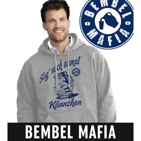Bembel Mafia Hoodie mit "SAG NOCH EINMAL KÄNNCHEN" Aufdruck Kapuzen Sweat