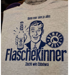 Bembel Mafia Hoodie mit "Denn mer sinn jo alles Flaschekinner / zischt wie Ebblewoi" Aufdruck Kapuzen Sweat