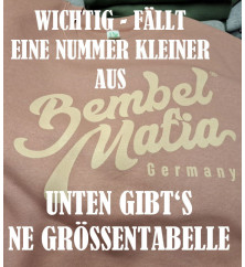 Bembel Mafia KURZ-ARM Sweat-Shirt "LOGO25" Vintage Pink