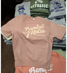 Bembel Mafia KURZ-ARM Sweat-Shirt "LOGO25" Vintage Pink