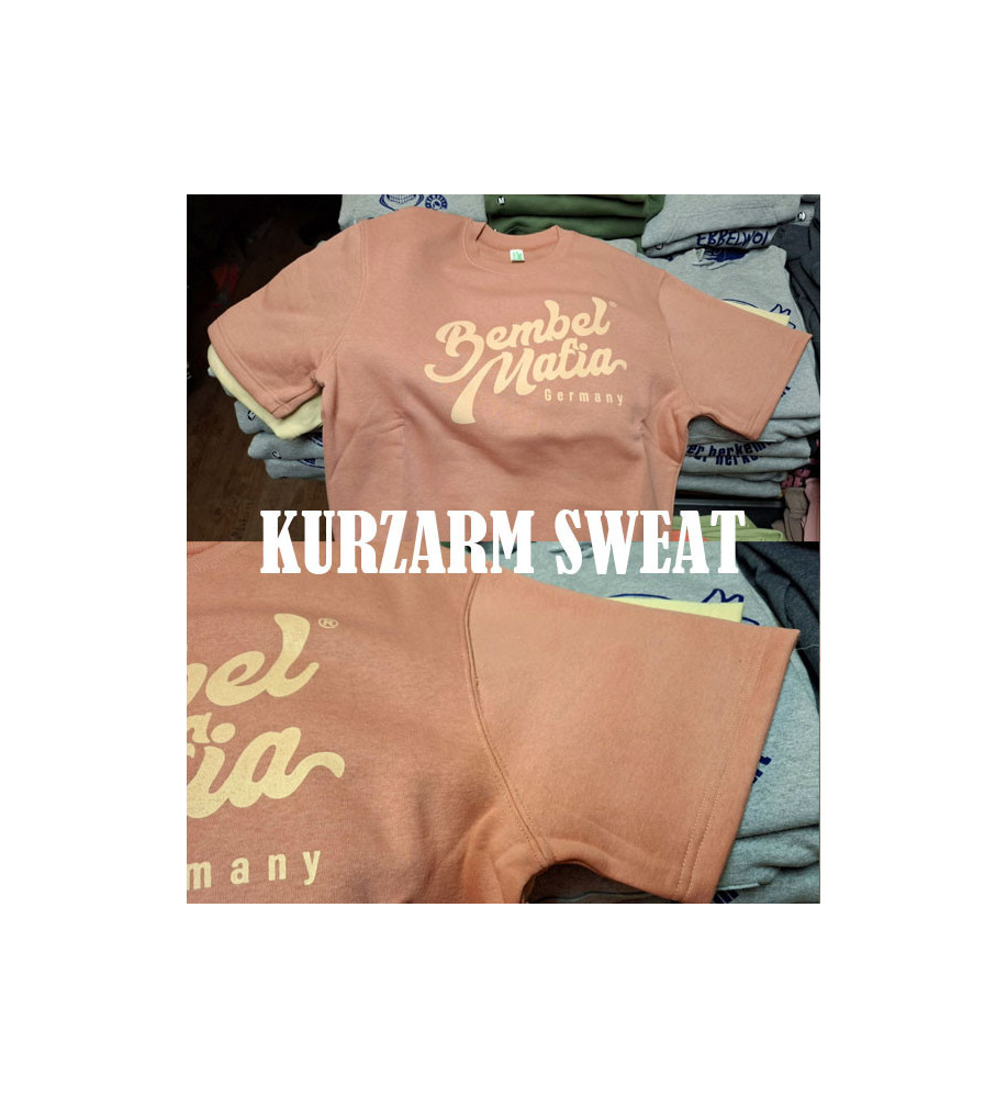 Bembel Mafia KURZ-ARM Sweat-Shirt "LOGO25" Vintage Pink