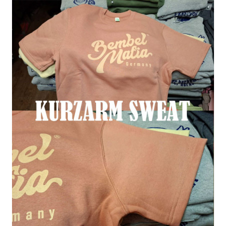 Bembel Mafia KURZ-ARM Sweat-Shirt "LOGO25" Vintage Pink