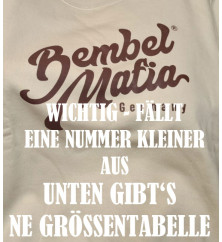 Bembel Mafia KURZ-ARM Sweat-Shirt "LOGO25" Beige