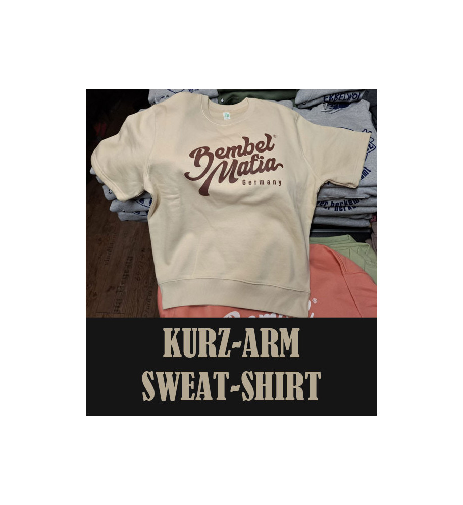 Bembel Mafia KURZ-ARM Sweat-Shirt "LOGO25" Beige