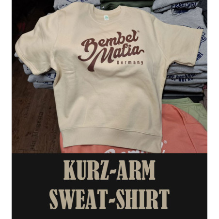 Bembel Mafia KURZ-ARM Sweat-Shirt "LOGO25" Beige