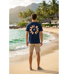 Bembel Mafia "LOGO 26 GESCHÄUMT" T-Shirt mit Schaumdruck in dunkelblau