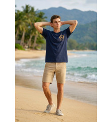 Bembel Mafia "LOGO 26 GESCHÄUMT" T-Shirt mit Schaumdruck in dunkelblau