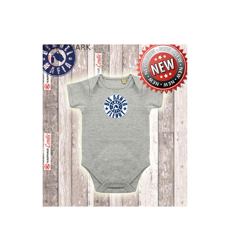 Bembel Mafia Baby Body mit "BIS AANER FLENNT" Aufdruck