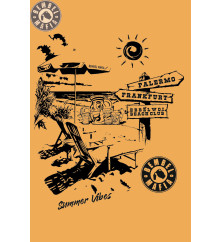 Bembel Mafia "FRANFURT / PALERMO" T-Shirt in apricot