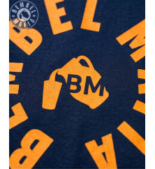Bembel Mafia "LOGO 26 GESCHÄUMT" T-Shirt mit Schaumdruck in dunkelblau