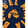Bembel Mafia "LOGO 26 GESCHÄUMT" T-Shirt mit Schaumdruck in dunkelblau