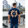 Bembel Mafia "LOGO 26 GESCHÄUMT" T-Shirt mit Schaumdruck in dunkelblau