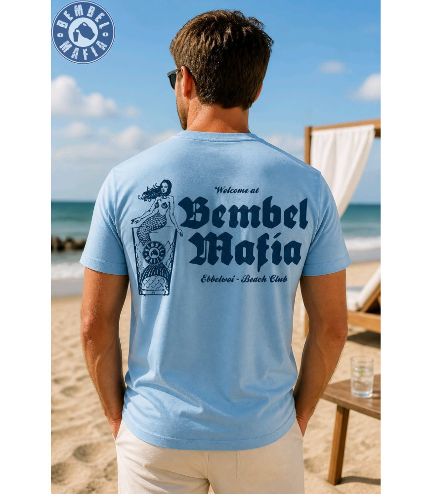 Bembel Mafia T-Shirt "BECH CLUB 26" in Hellblau