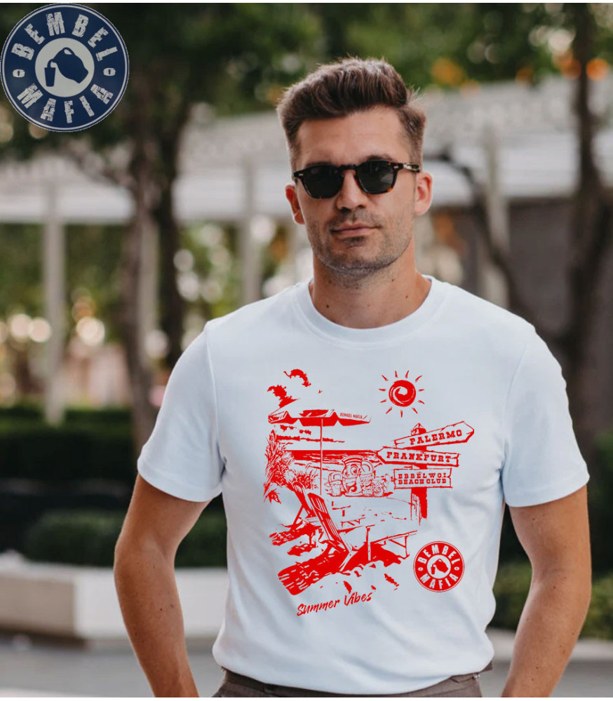 Bembel Mafia "FRANFURT / PALERMO" T-Shirt in Weiß