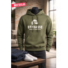 Bembel Mafia Hoodie mit "UFFBASSE" Aufdruck Olive-Grün