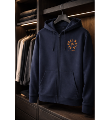 Bembel Mafia "LOGO 26 KAPUZEN JACKE" mit Schaumdruck in dunkelblau