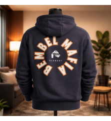 Bembel Mafia "LOGO 26 KAPUZEN JACKE" mit Schaumdruck in dunkelblau