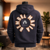 Bembel Mafia "LOGO 26 KAPUZEN JACKE" mit Schaumdruck in dunkelblau