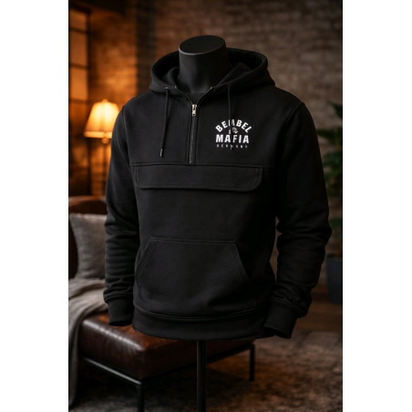 Bembel Mafia "SUPER SAILING ZIP-HOODY" mit Schaumdruck in schwarz
